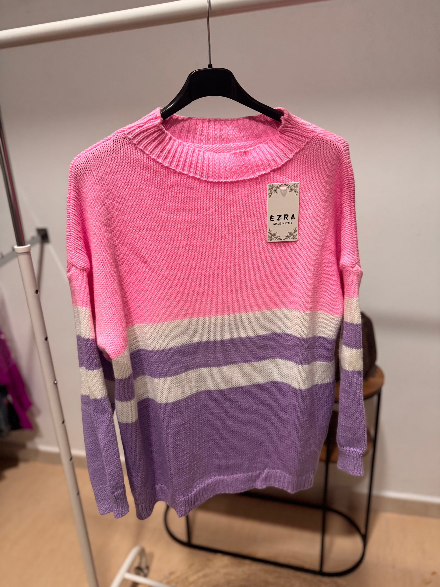 Jersey rayas morado y lila